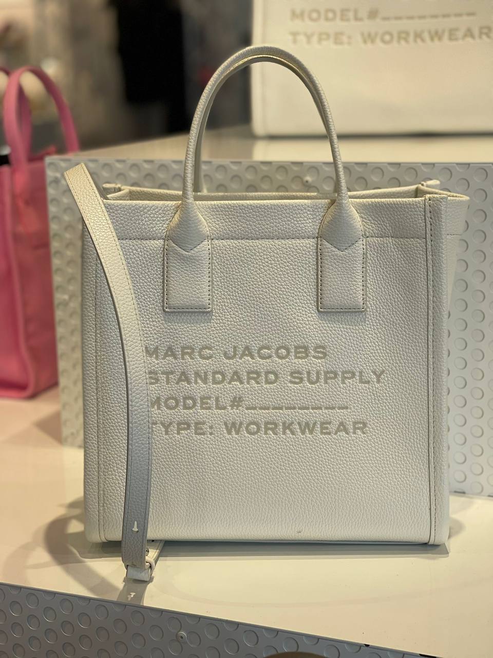 Standard supply Leather Tote Bolsa Média