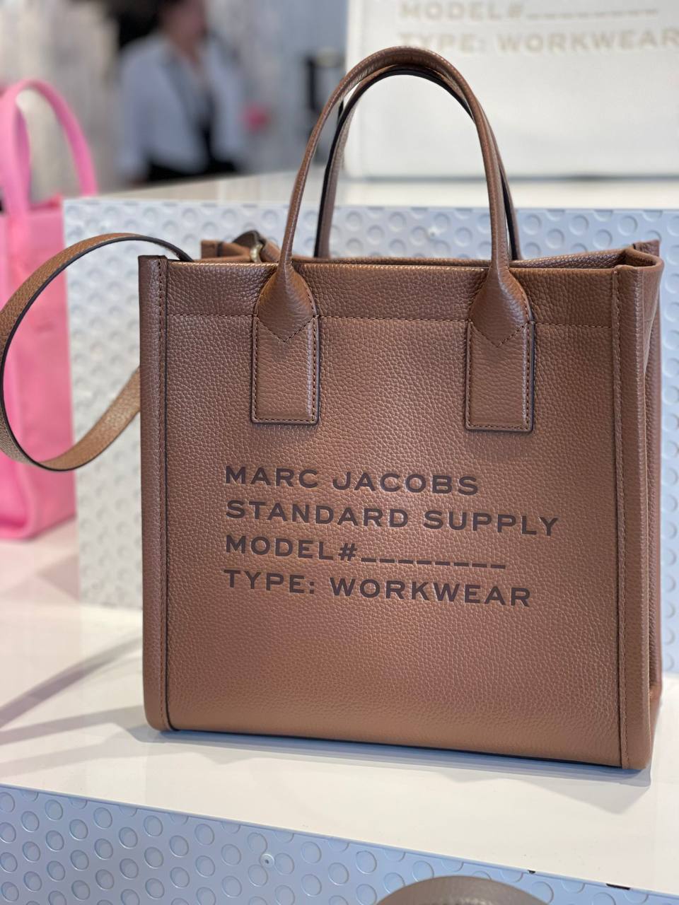Standard supply Leather Tote Bolsa Média