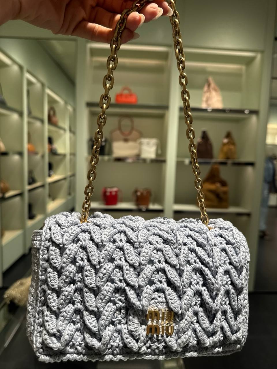 alca dupla bolsa em crochê