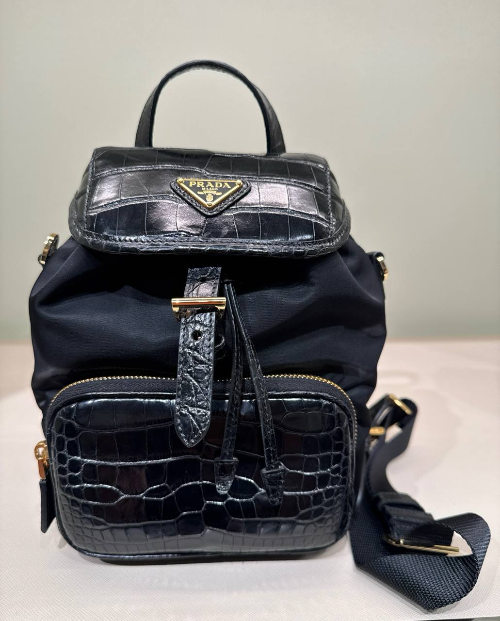 mochila pequena em nylon