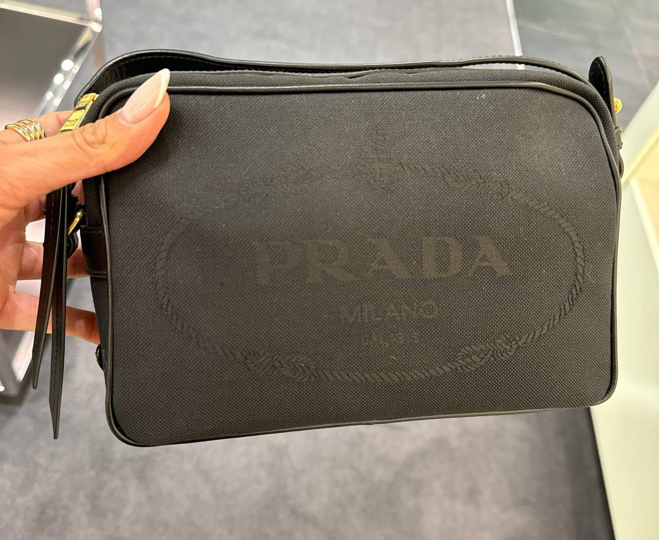 material da bolsa pano CROSSBODY