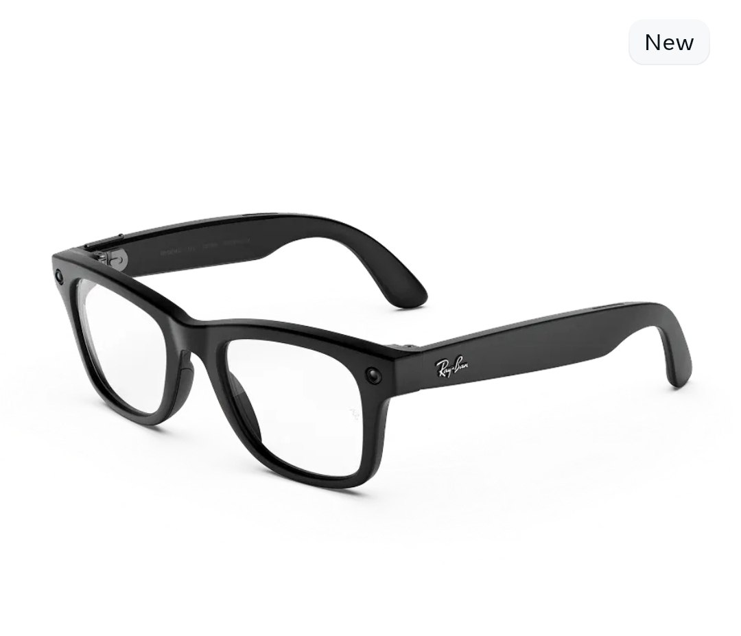 Wayfarer (Gen 3) - Frame color (Matte Black), Lens color (Clear)