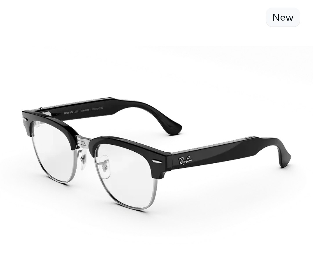 Clubmaster (Audio) - Frame color (Shiny Black), Lens color (Clear)