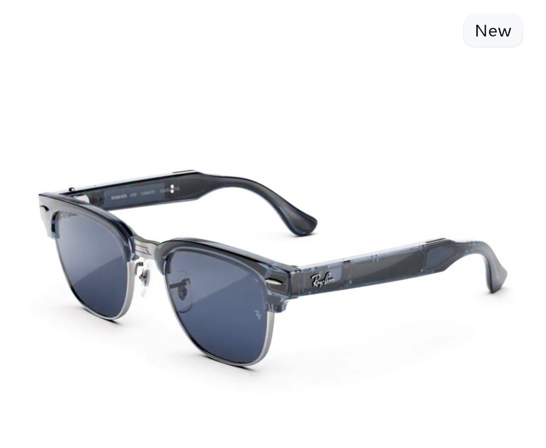 Clubmaster (Audio) - Frame color (Transparent Sky Blue), Lens color (Transitions Sapphire)