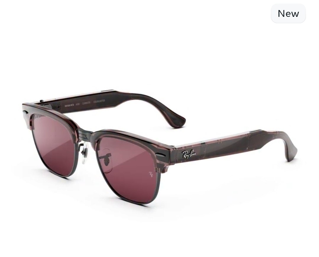 Clubmaster (Audio) - Frame color (Transparent Orchid), Lens color (Transitions Ruby)