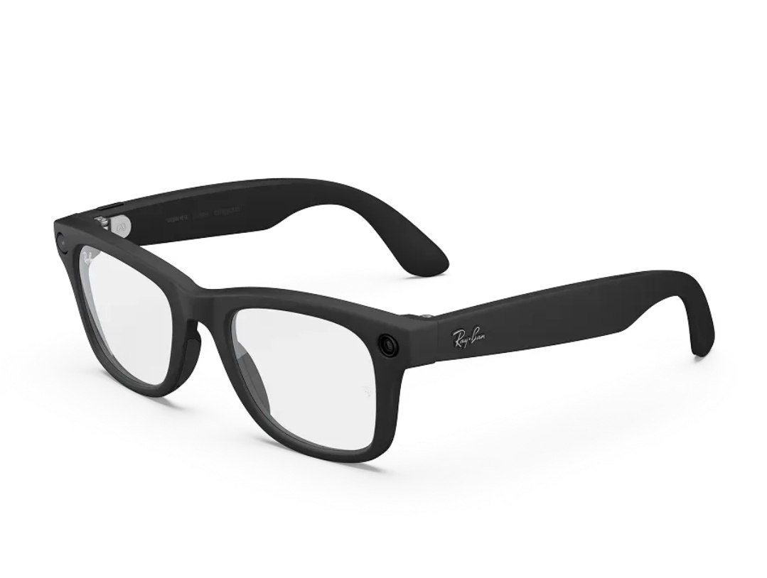 Wayfarer (Gen 2) - Frame color (Matte Black), Lens color (Clear)
