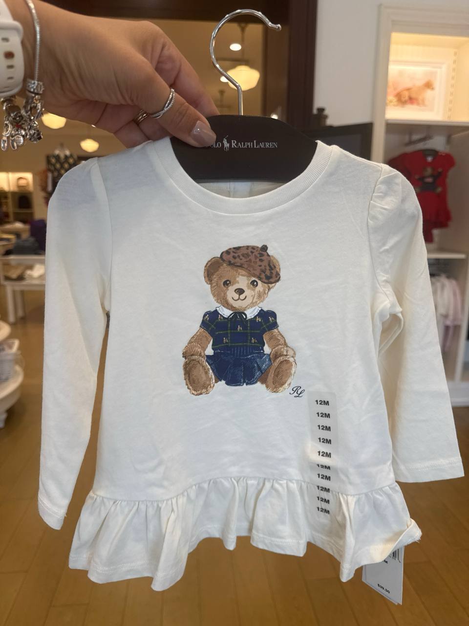 BABY GIRL camiseta manga longa Bear