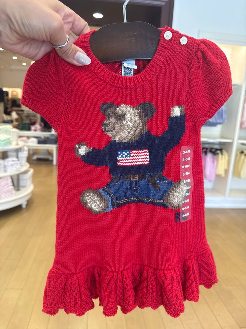 BABY GIRL Vestido  tricô BEAR