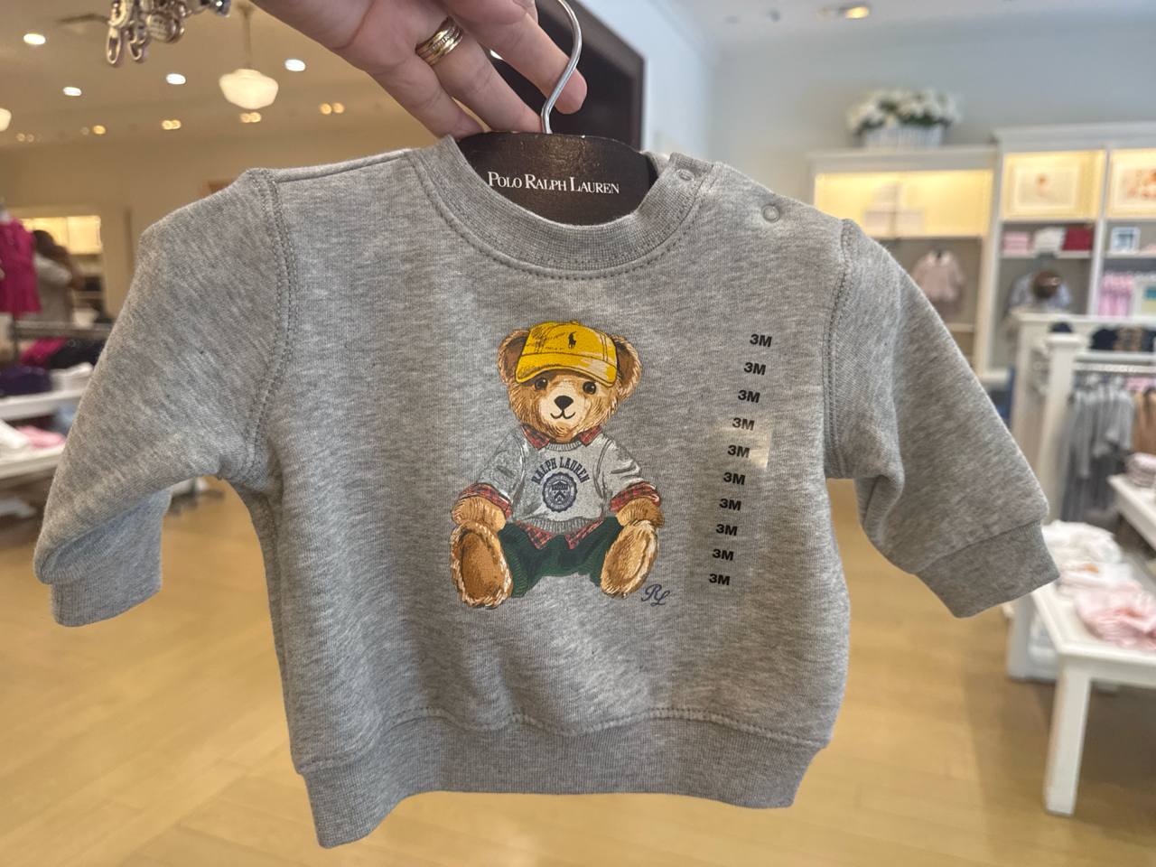 BABY BOY Suéter com fleece   Bear