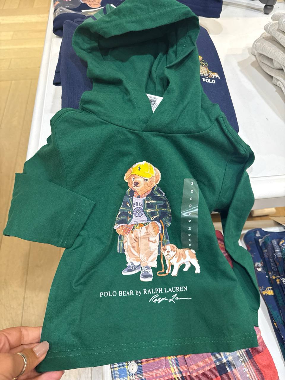 Camiseta Manga longa   com capuz Bear