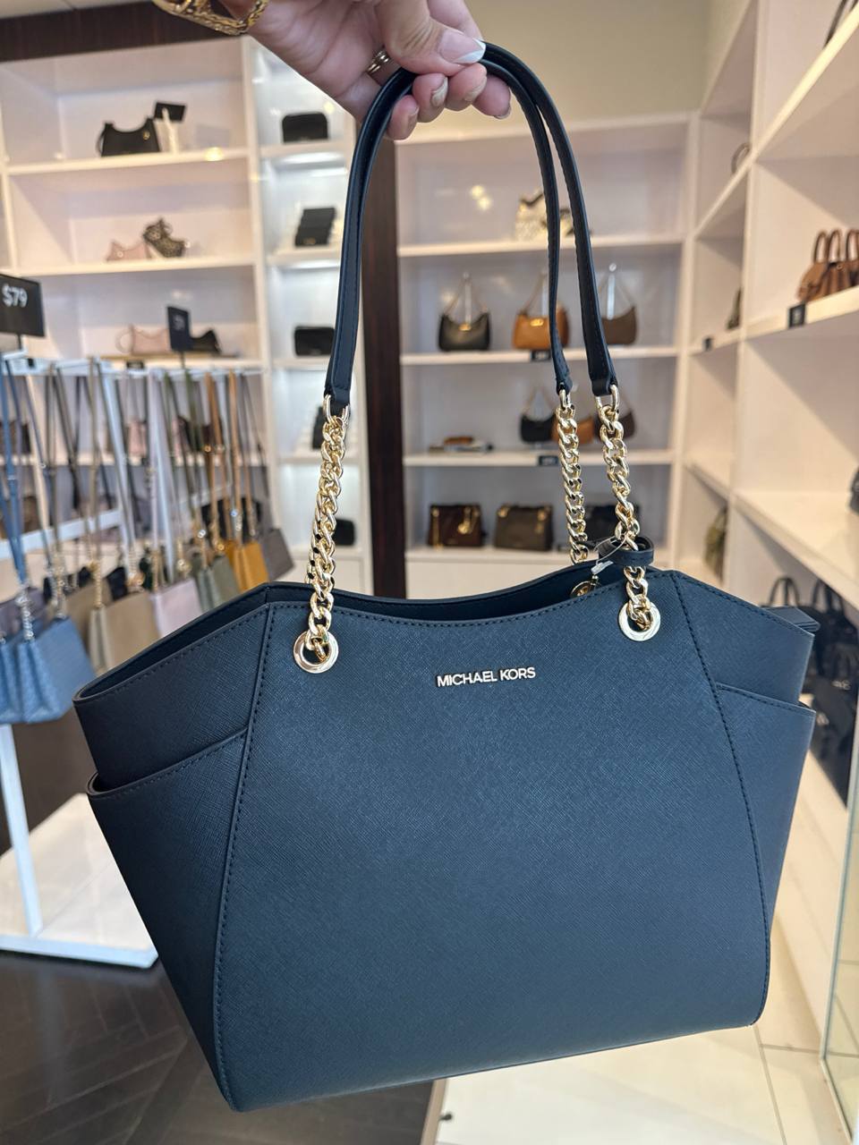 JET SET CHAIN SHLDR TOTE
