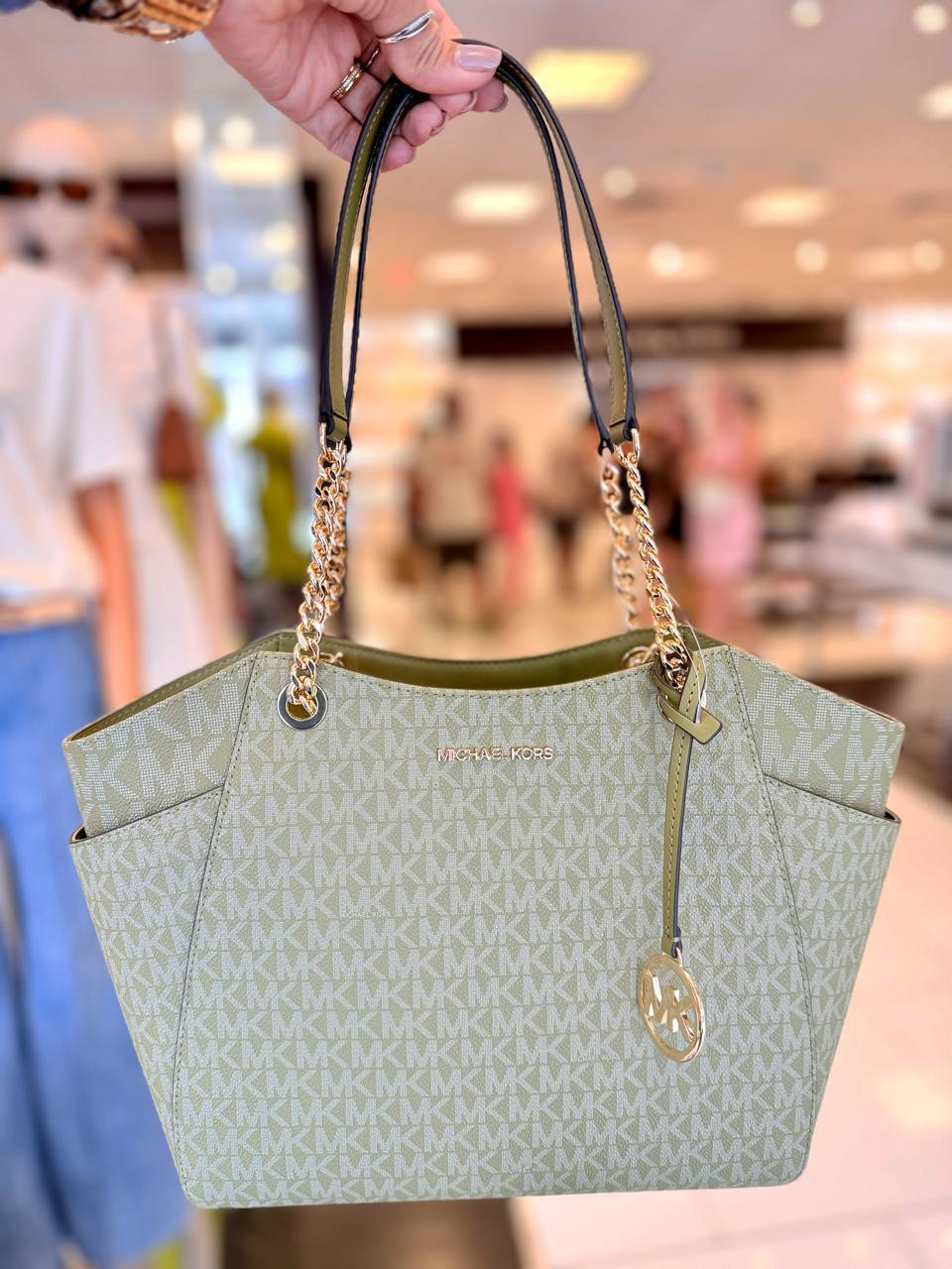 JET SET CHAIN SHLDR TOTE