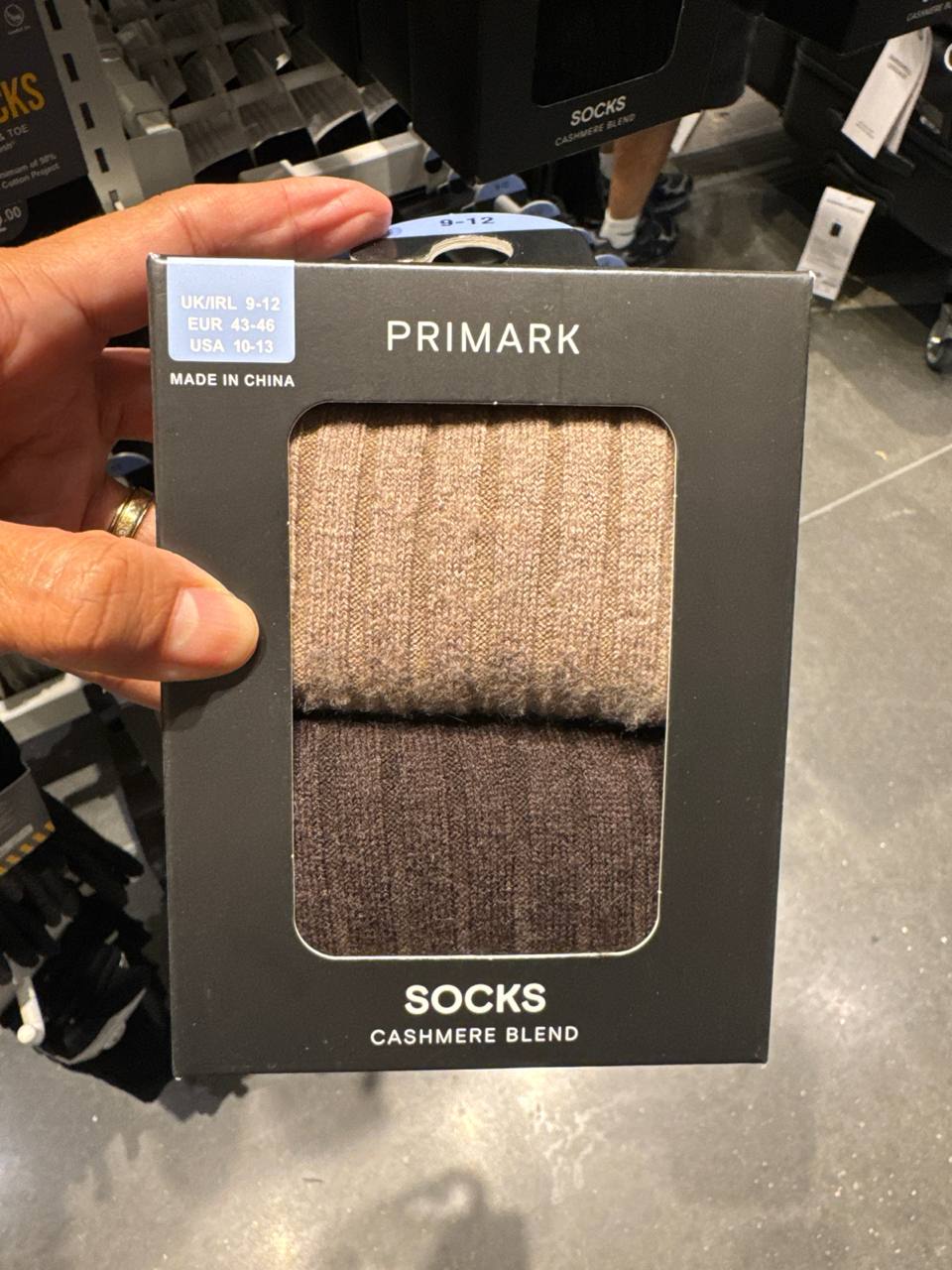 Pack 2 pares meias blend Cashmere