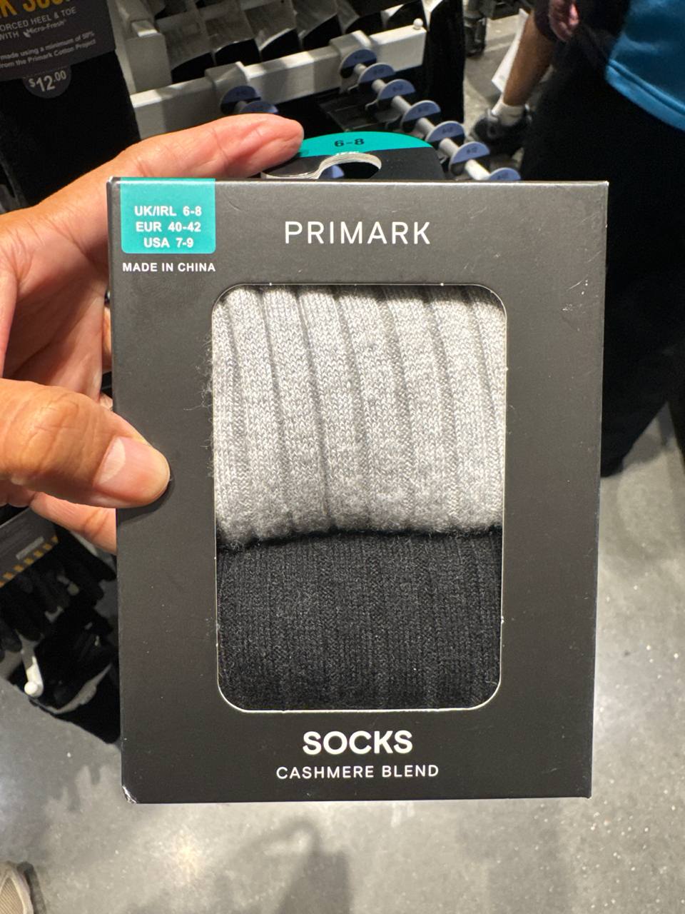 Pack 2 pares meias blend Cashmere