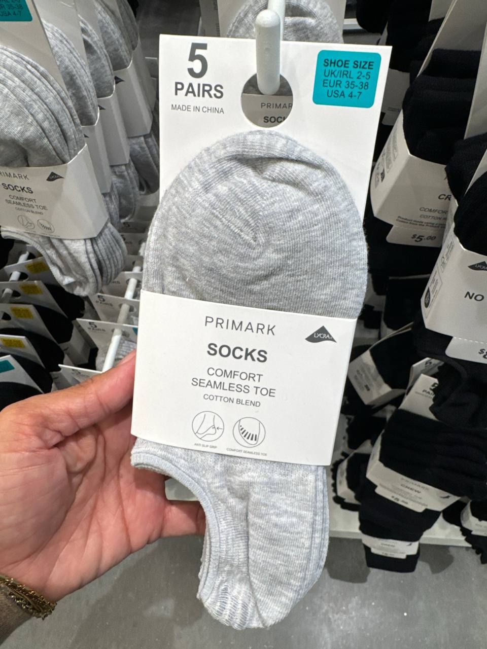Pack 5 pares meias