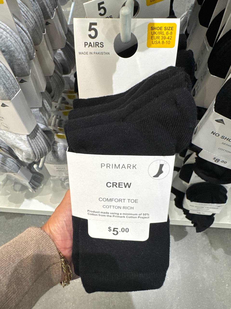 Pack 5 pares meias