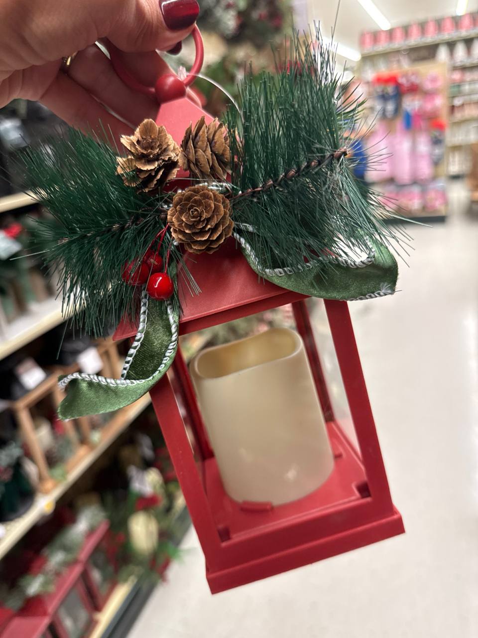 decoração    com vela a pilha