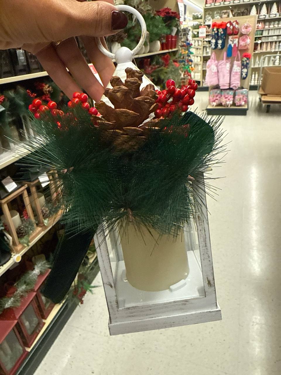 decoração    com vela a pilha