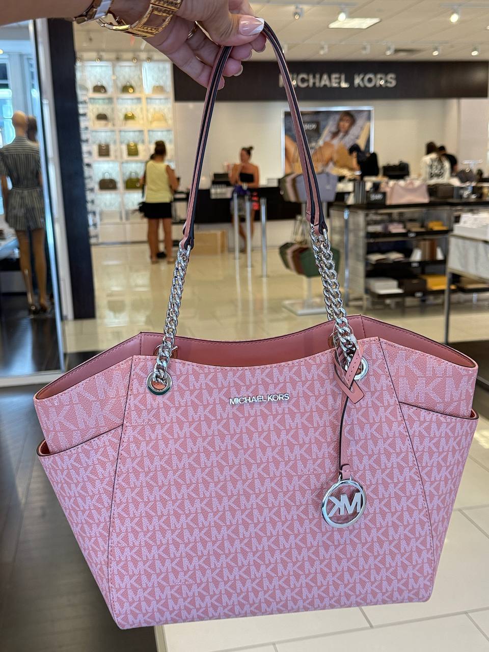 JET SET CHAIN SHLDR TOTE