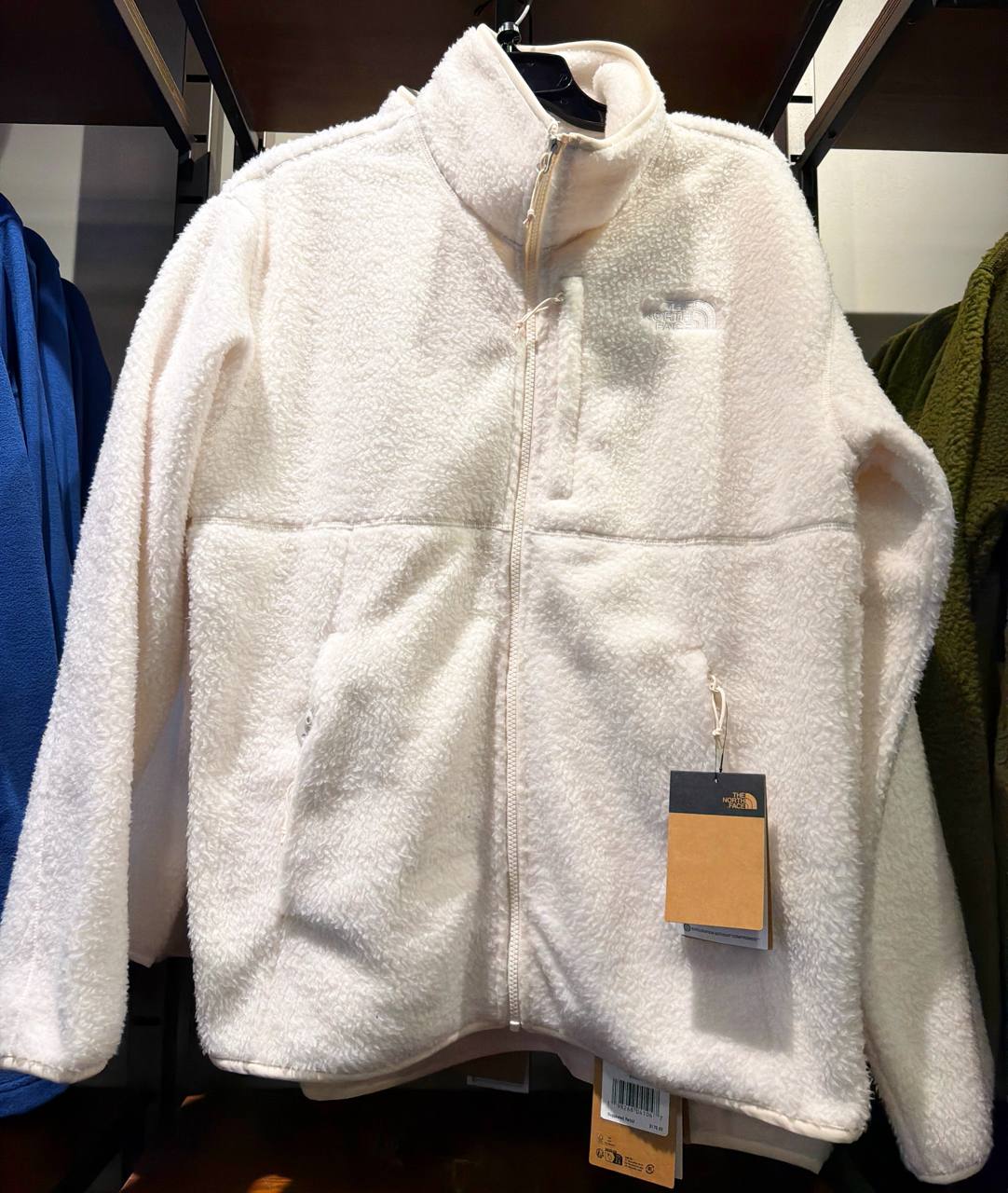 jaqueta de fleece de pelo alto