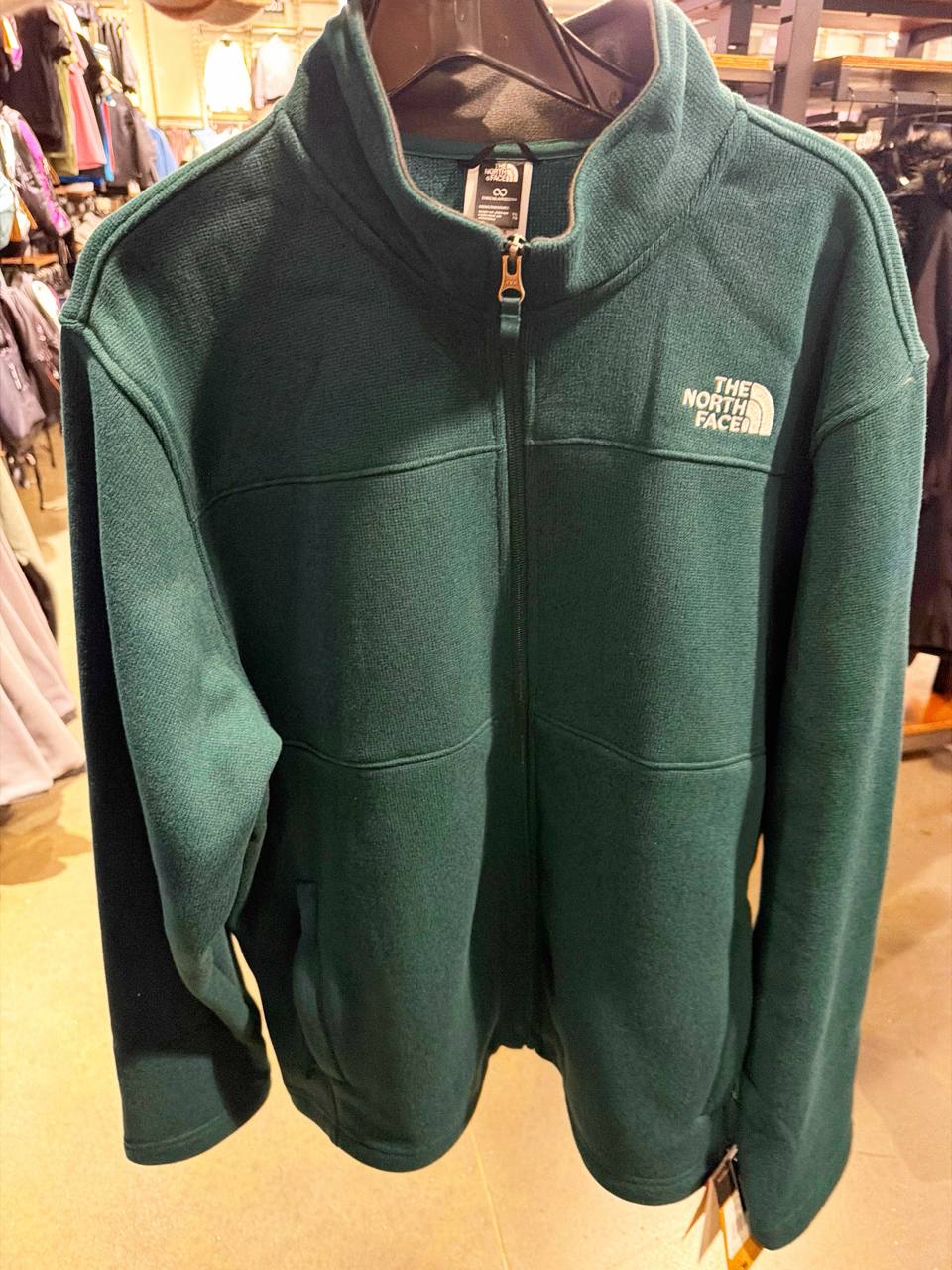 casaco com fleece com Ziper