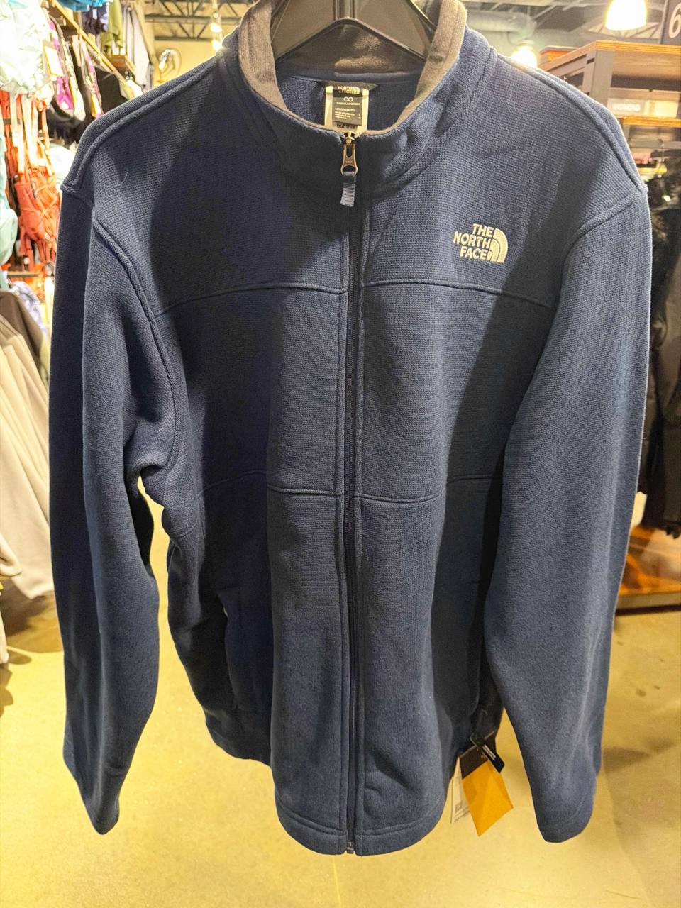 casaco com fleece com Ziper