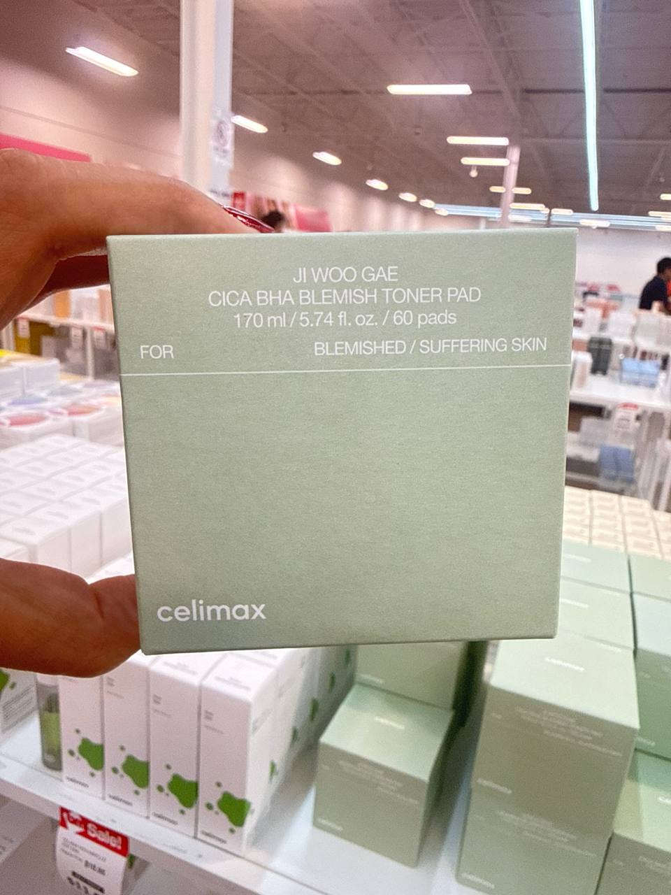 celimax JI WOO GAE CICA BHA BLEMISH TONER PAD  170ml