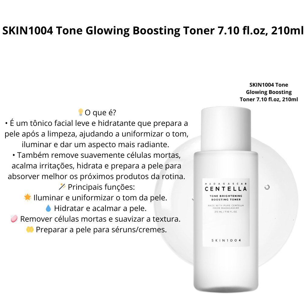 SKIN1004 Tone Glowing Boosting Toner 7.10 fl.oz, 210ml