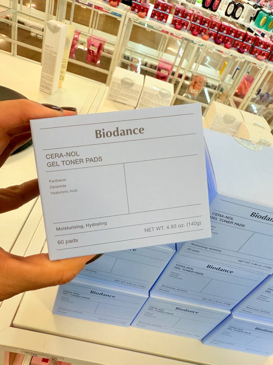 BIODANCE - CERA-NOL GEL TONER PADS com Panthenol + Ceramide + Hyaluronic Acid - lenço de hidratação facial