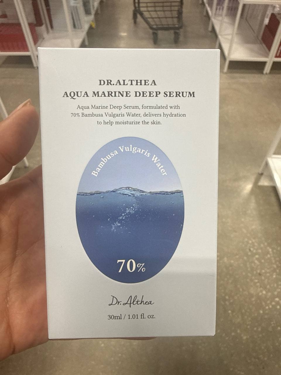 O Dr. Althea 345 um sérum facial hidratante coreano de 30 ml formulado com 70% de água de bambu