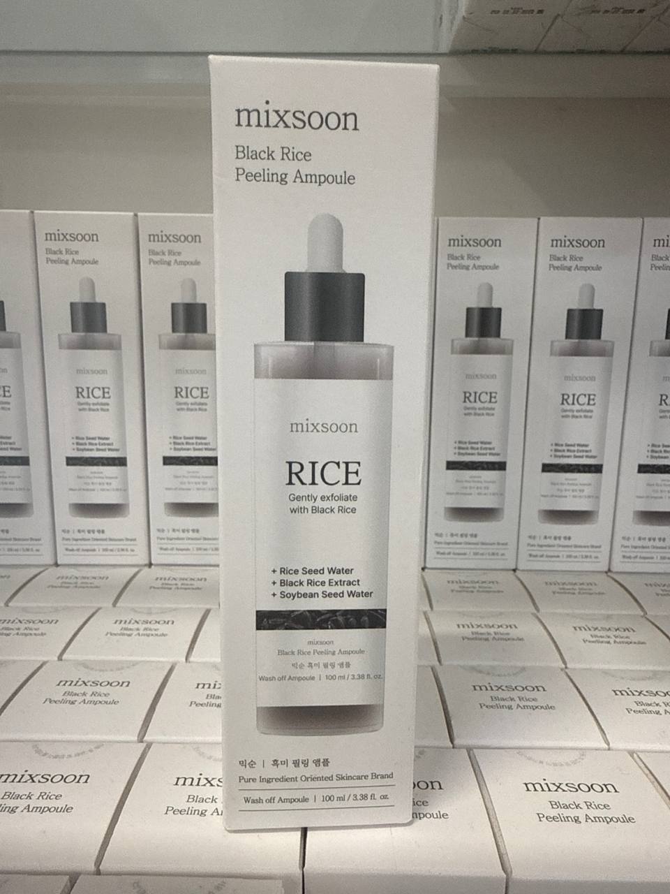 Mixsoon blake  Rice Peeling Ampoule (100 ml), uma ampola esfoliante e nutritivo