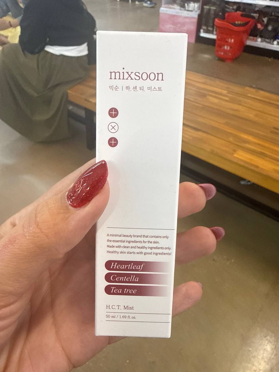 Mixsoon H.C.T. Mist (50 ml), uma névoa facial (facial mist) e tônico hidratante coreano.