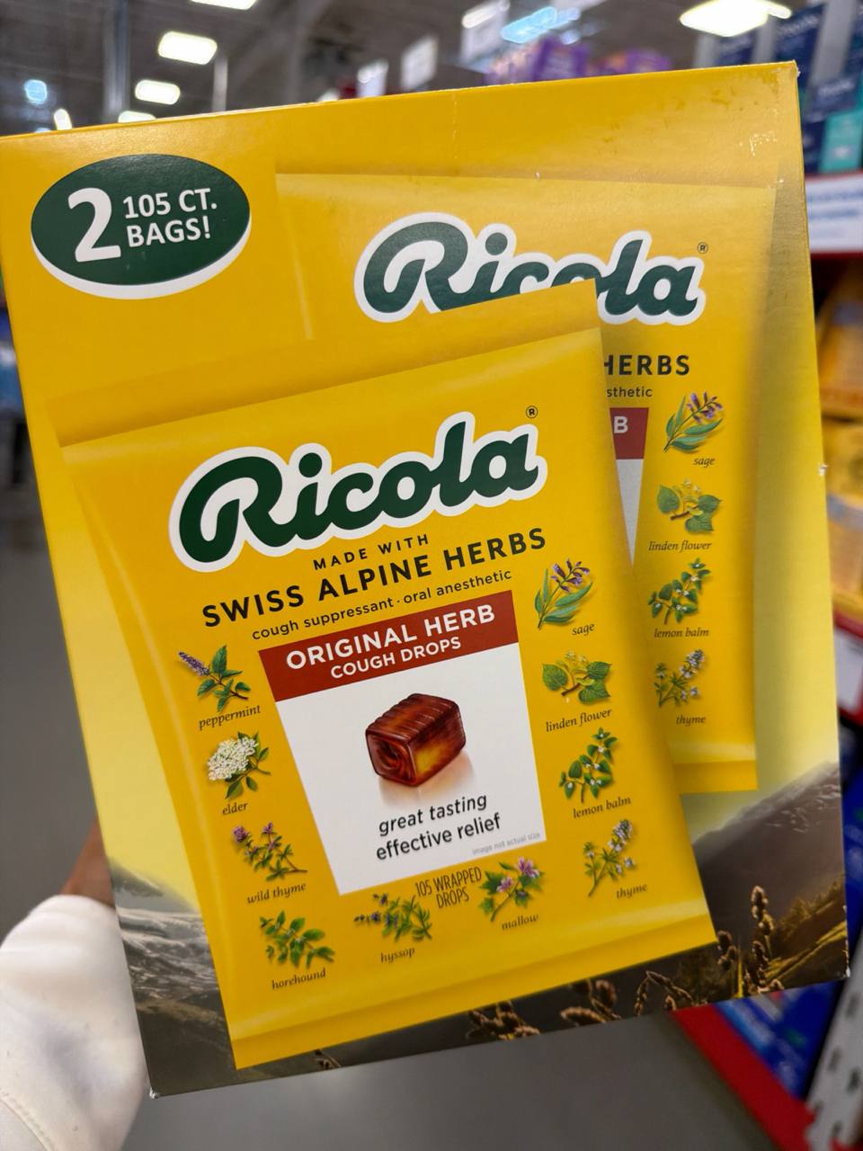 Ricola pastilha