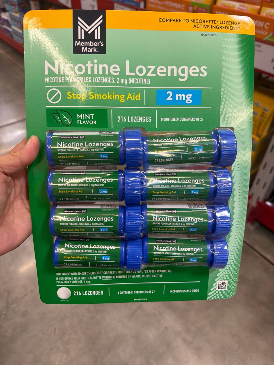 Nicotine lozenges