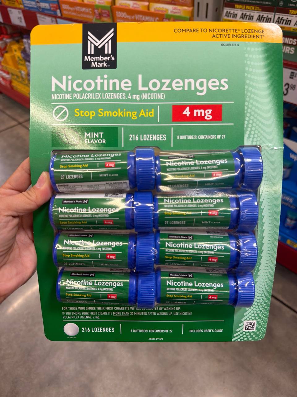 Nicotine lozenges