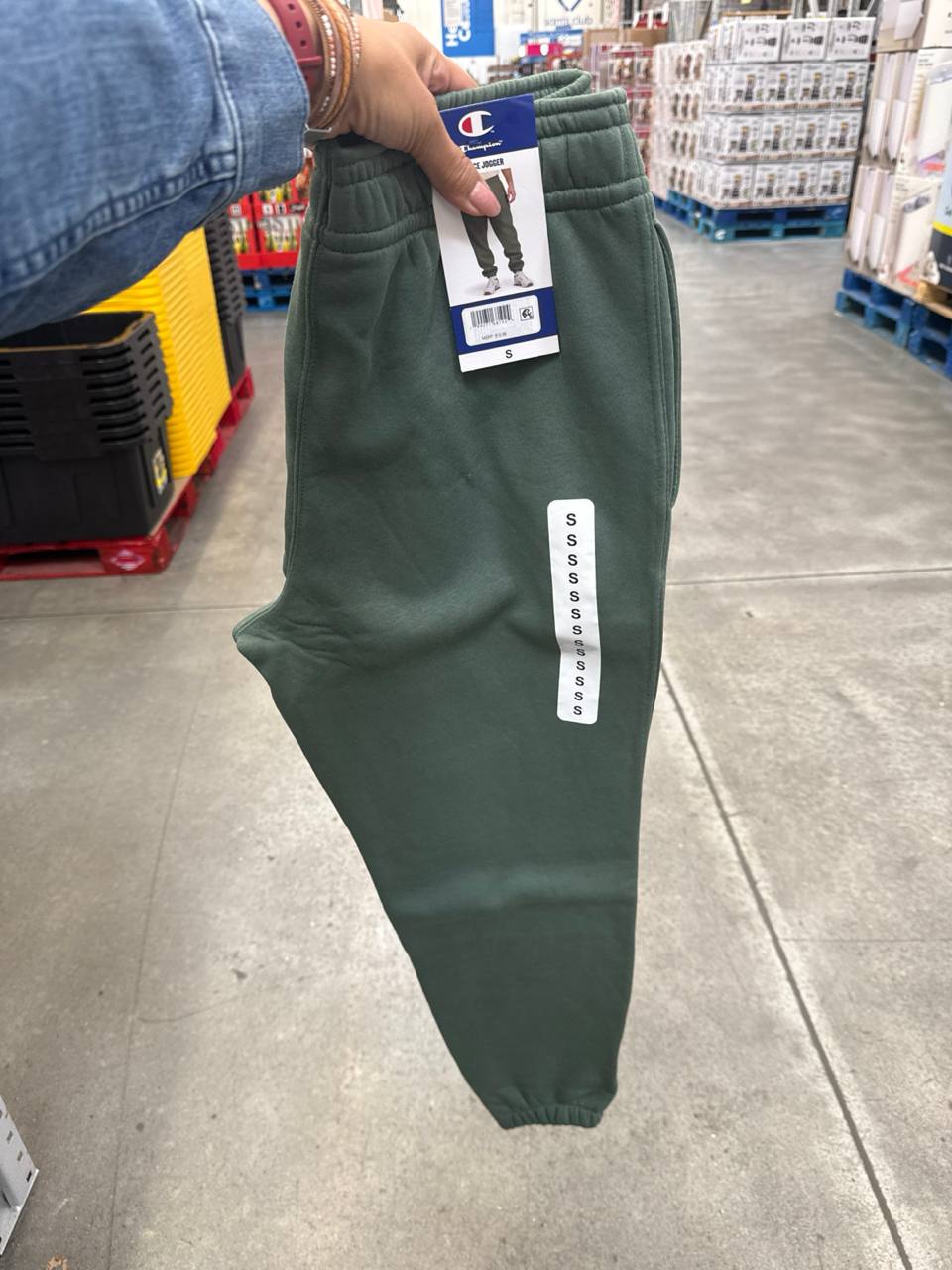   calça  moletom com fleece  jogger Champion