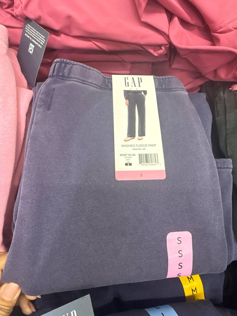  calça moletom
com fleece  GAP