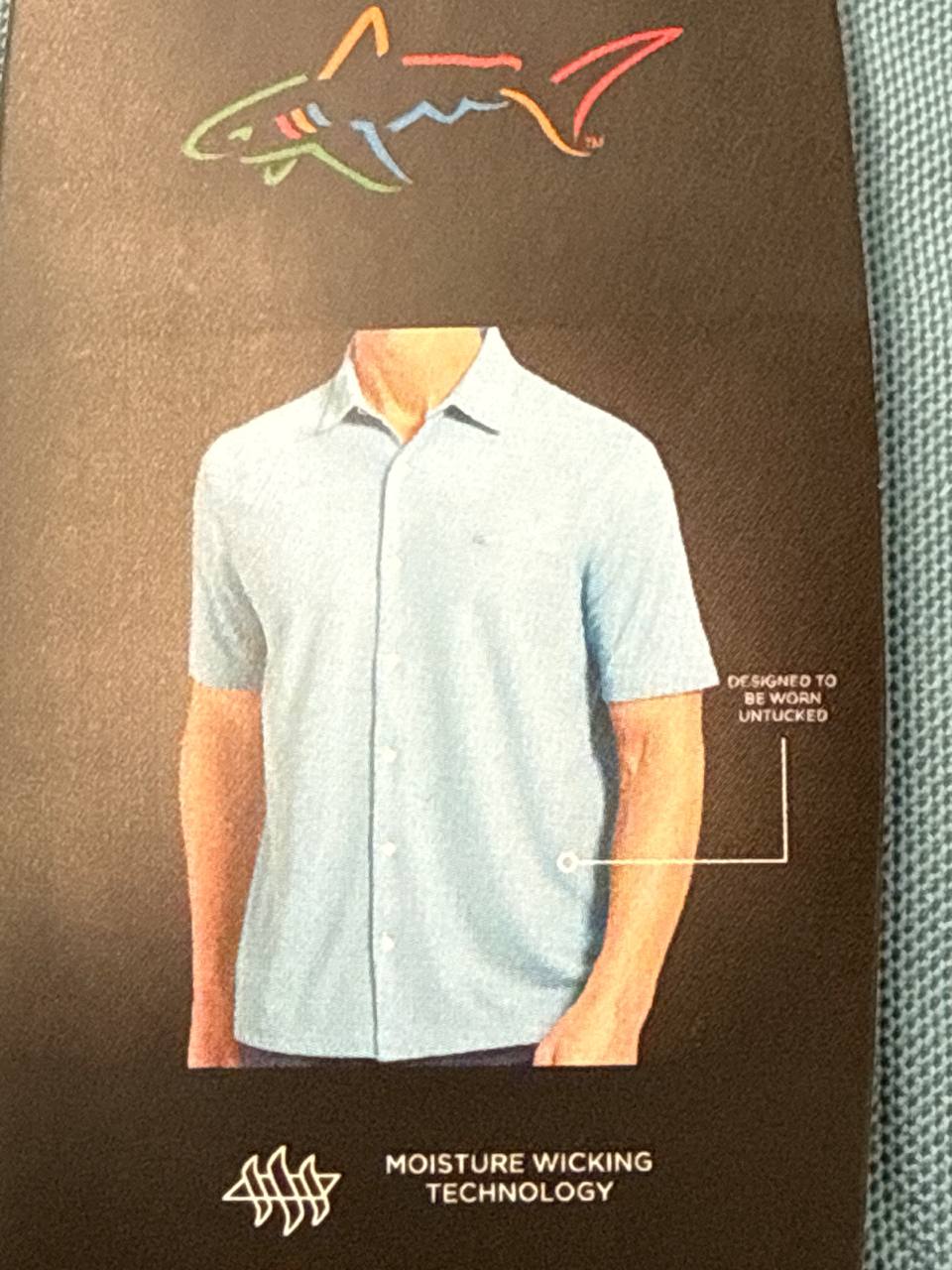   Camisa de botão manga curta Greg Norman