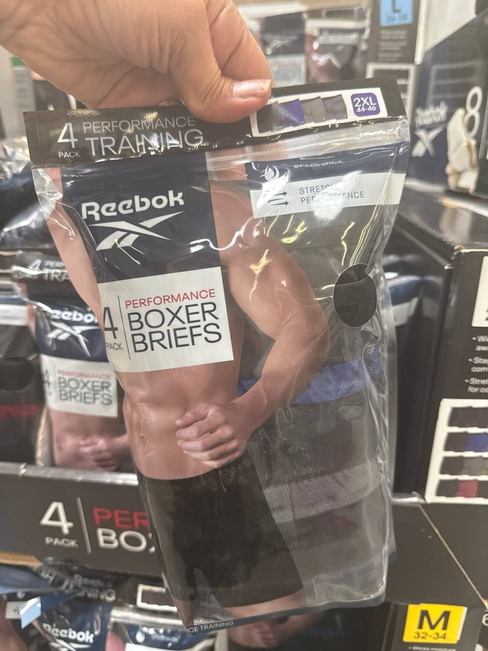 4 pks cuecas Boxer Reebok