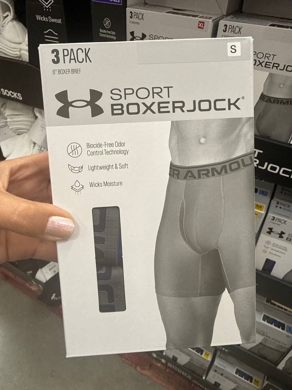 3 pks cuecas Boxer Under ARMOUR