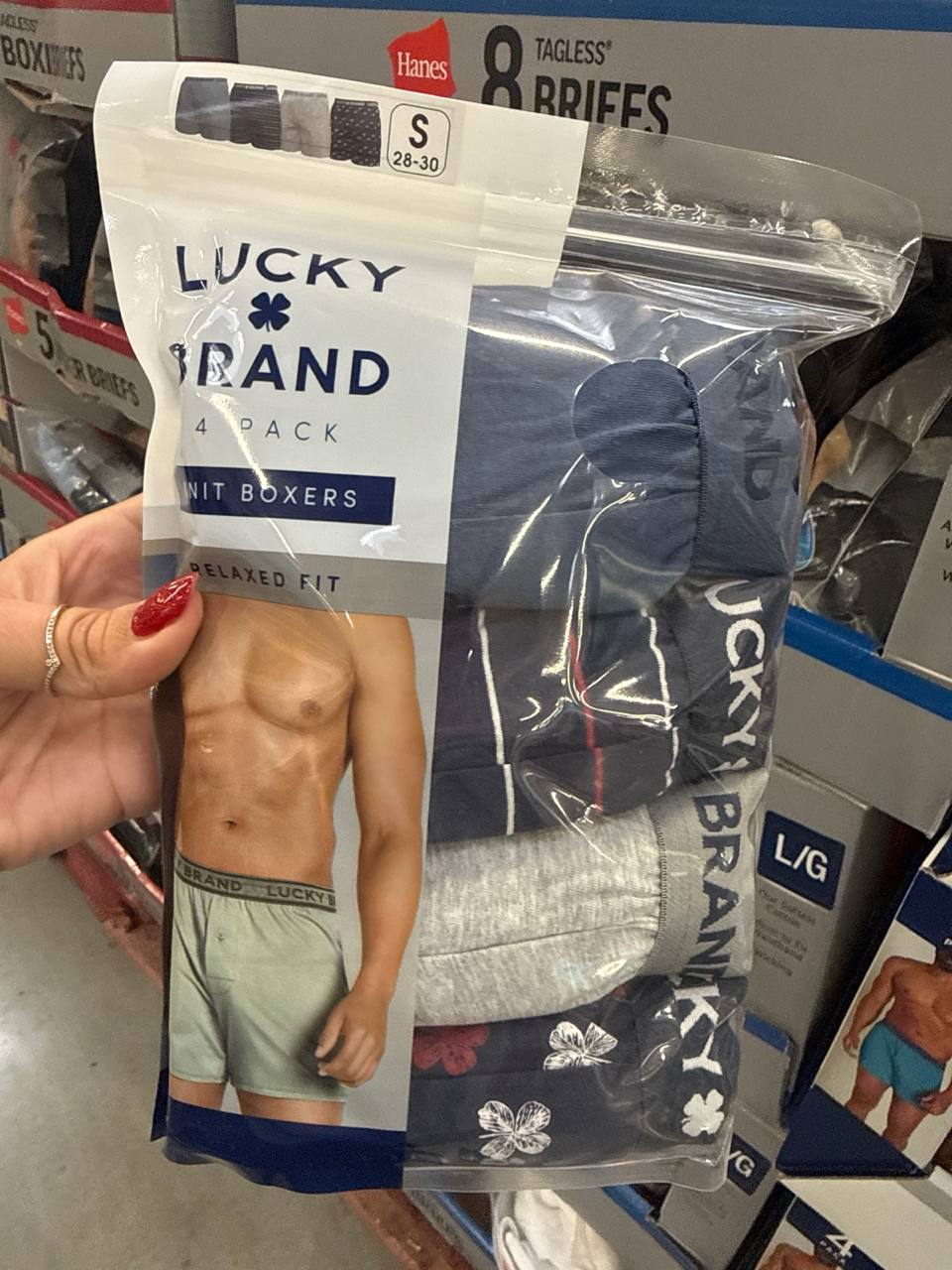 4 pks Knit Boxers Relaxed Fit