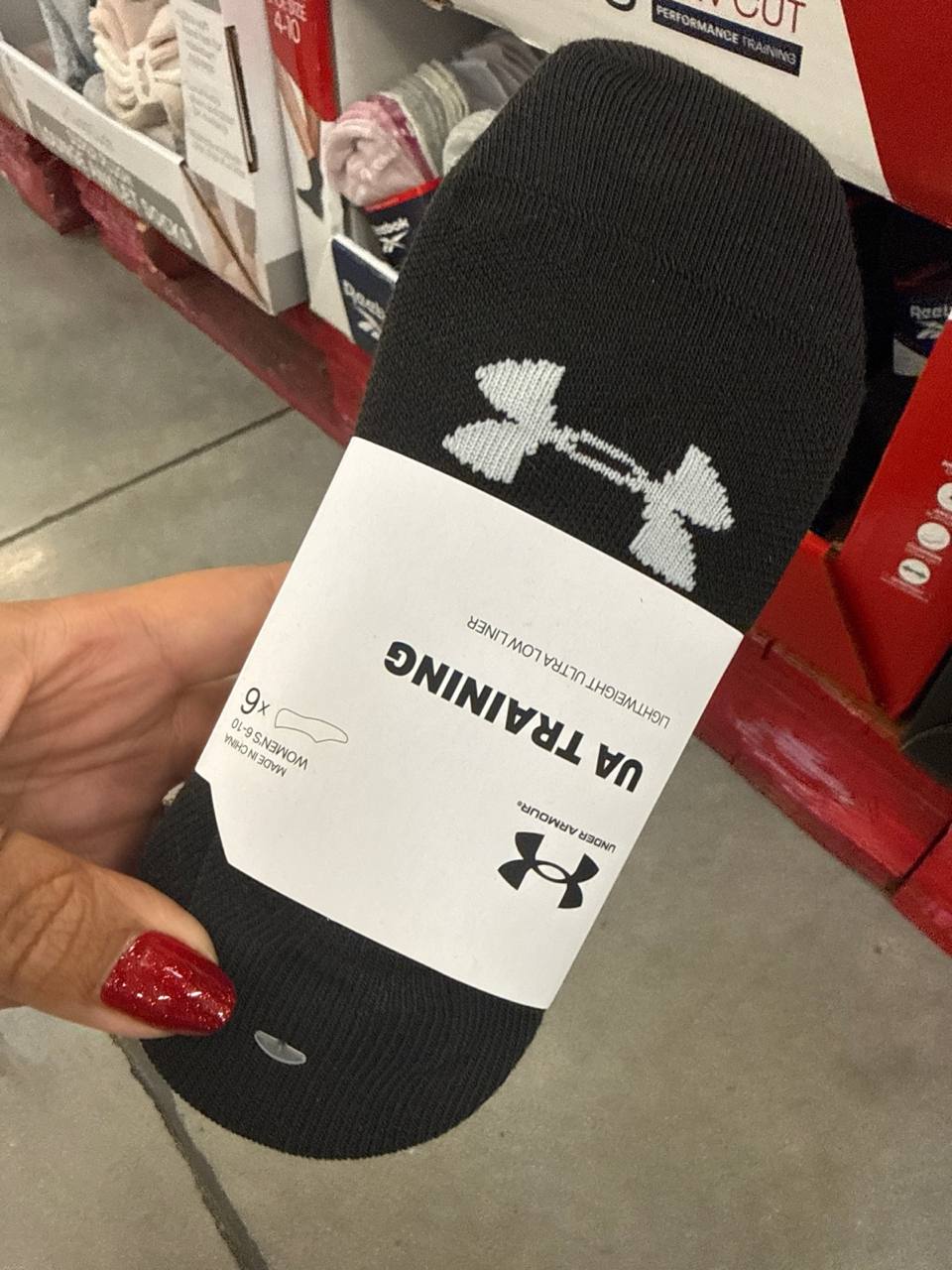 Pack com 6  pares de meia Liner  Under Armour