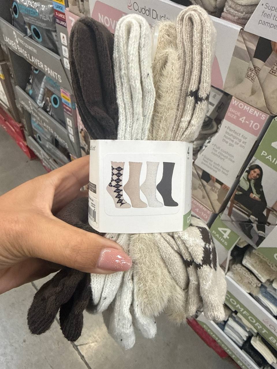 Pack com 4  pares de meia