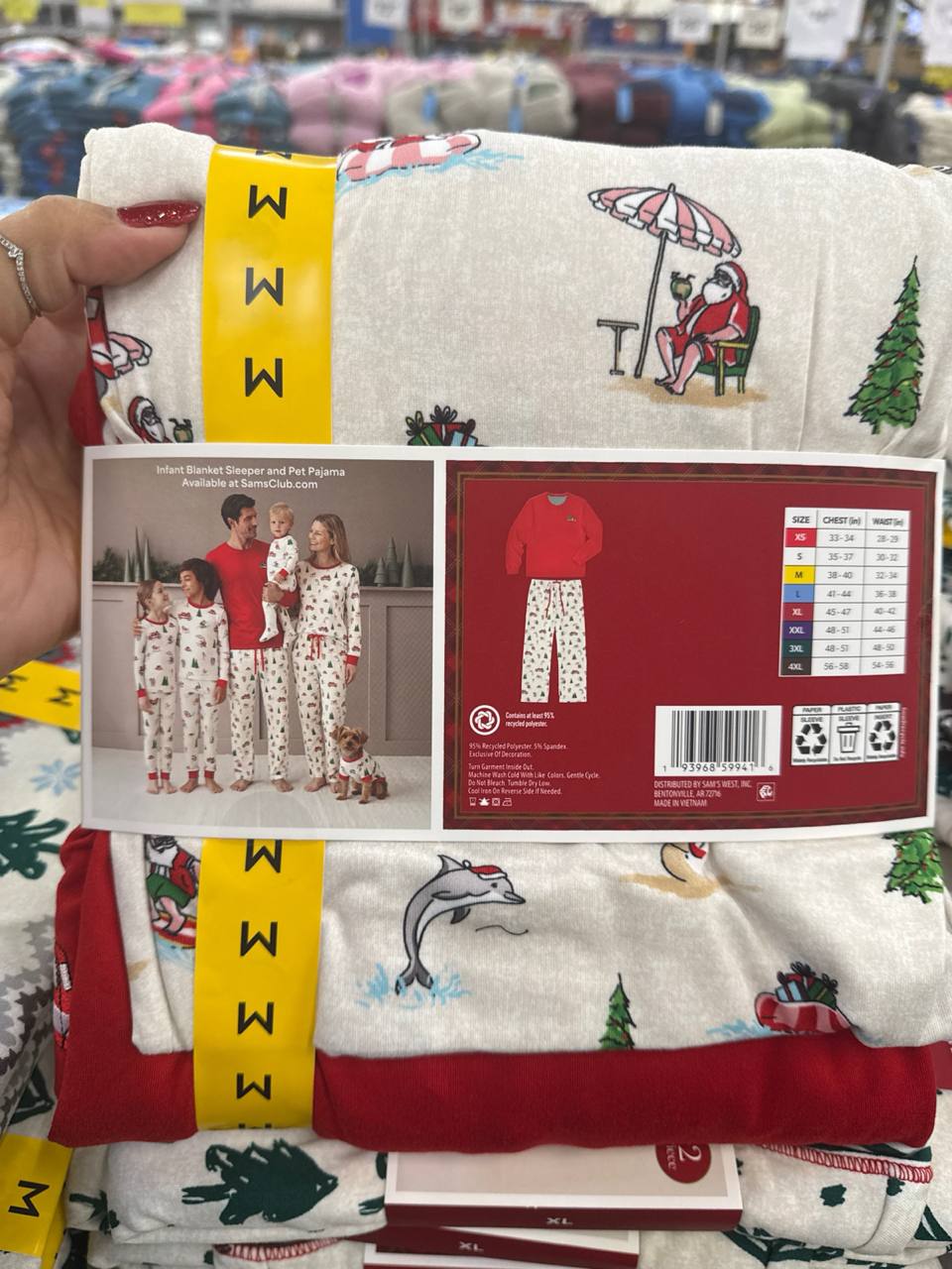   pijama longo   2 pcs   Natal
