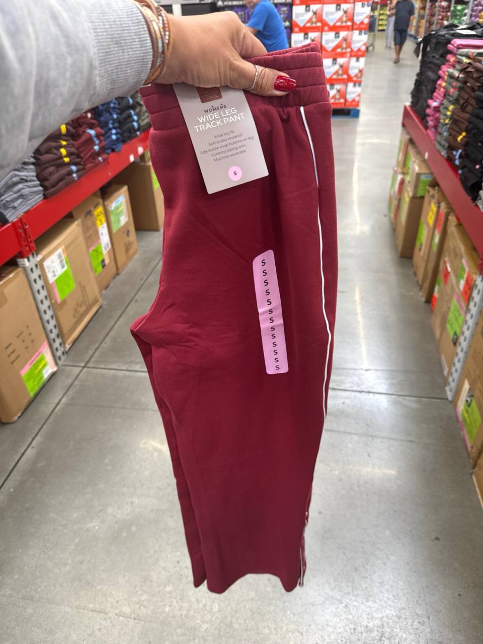  calça moletom
sem  fleece  wide leg Track
