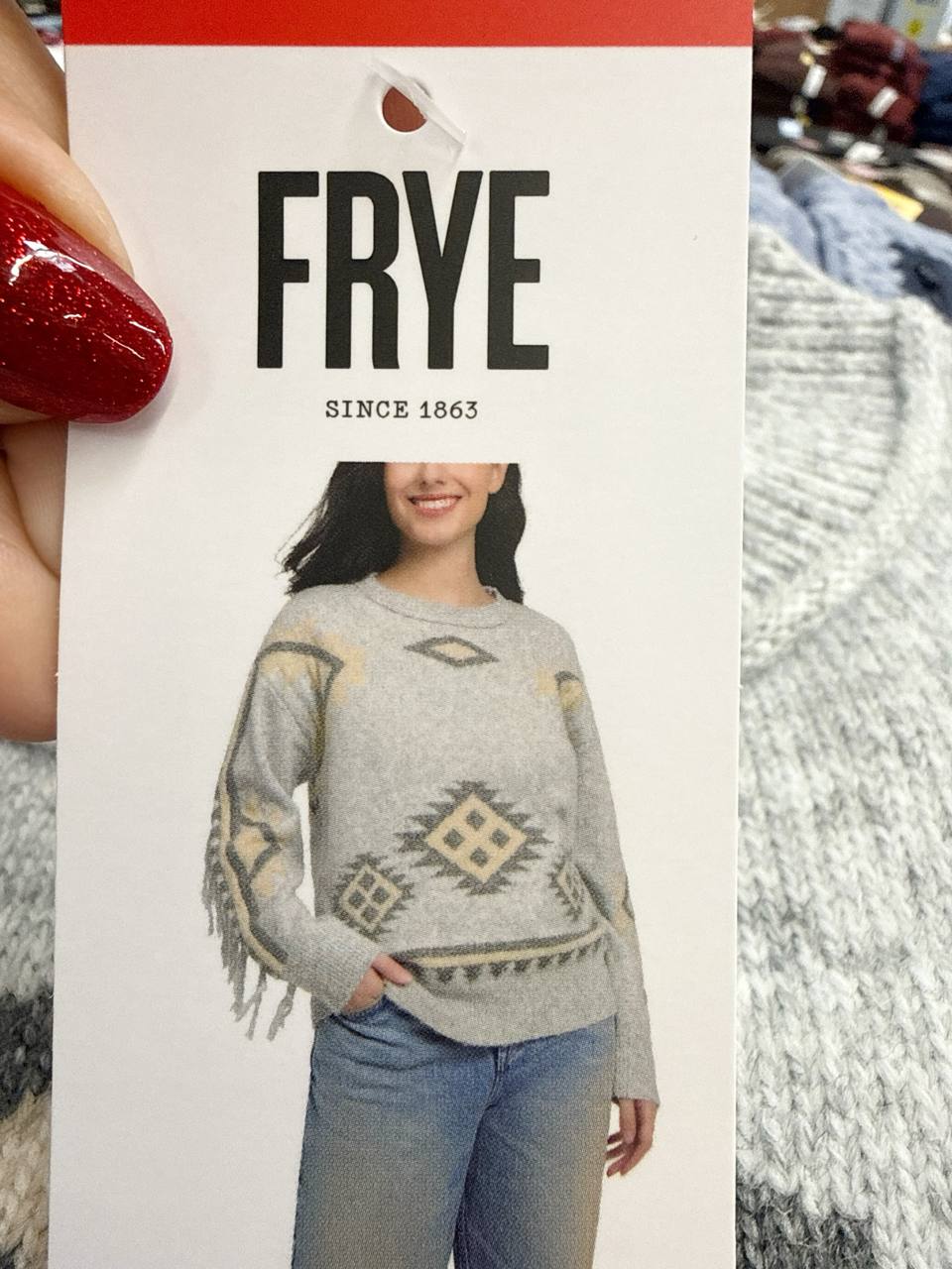  suéter   FRYE