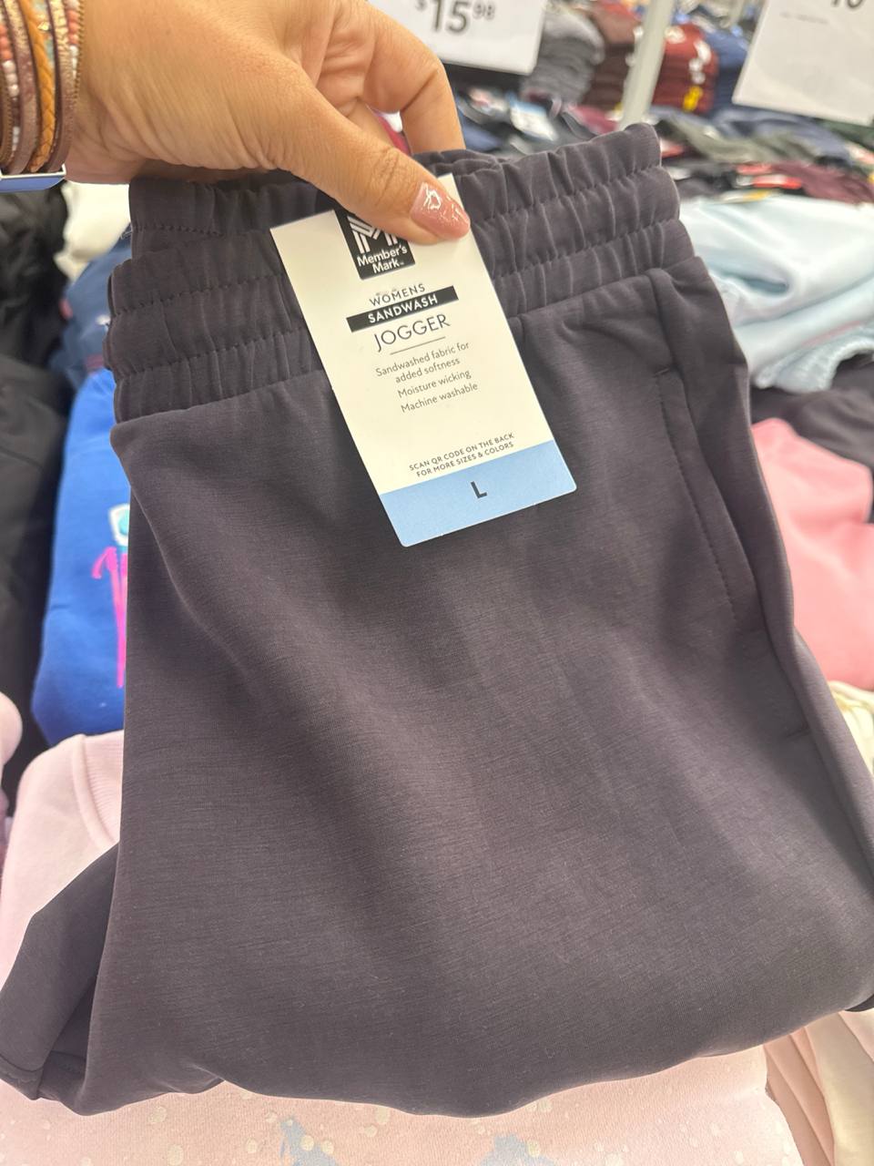  calça sem fleece  jogger Members Mark