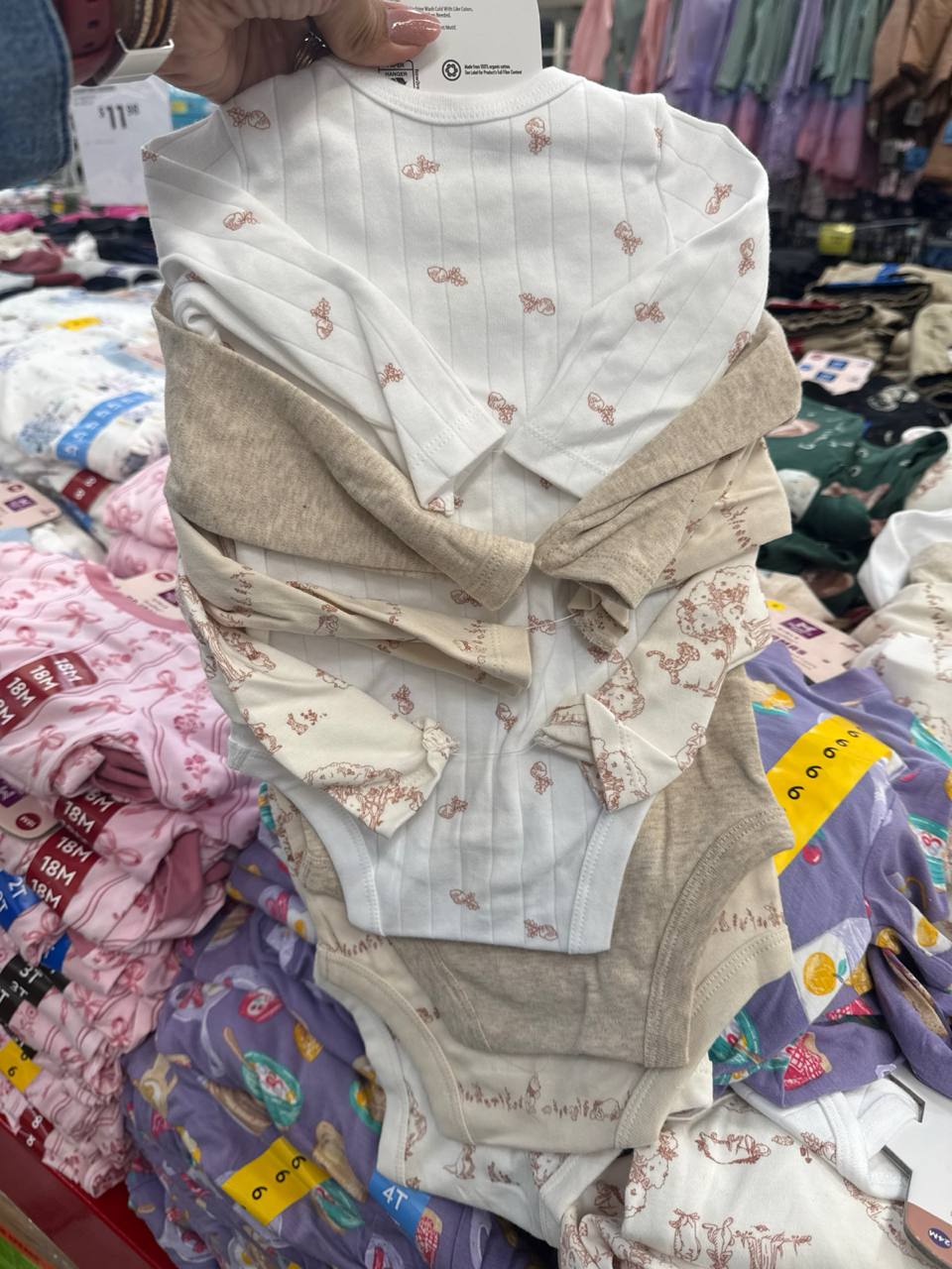 Body suits Disney manga longa 4 peças