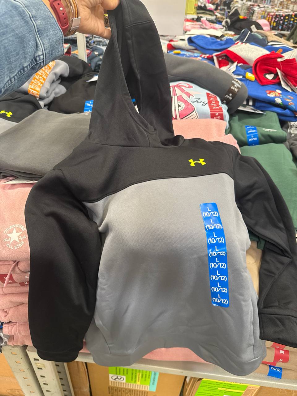blusa com capuz  e fleece Under Boys