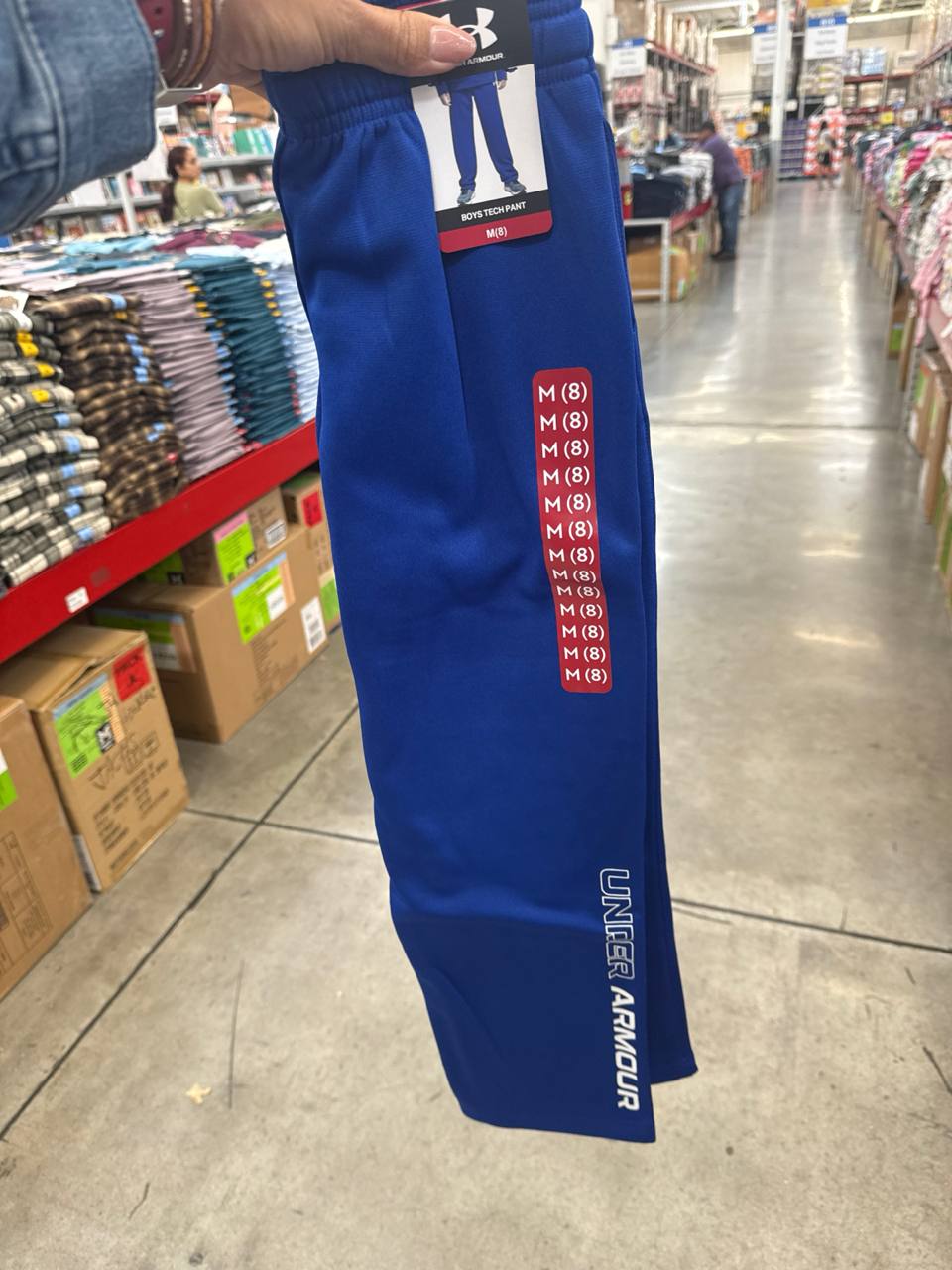 calça com fleece Under Boys